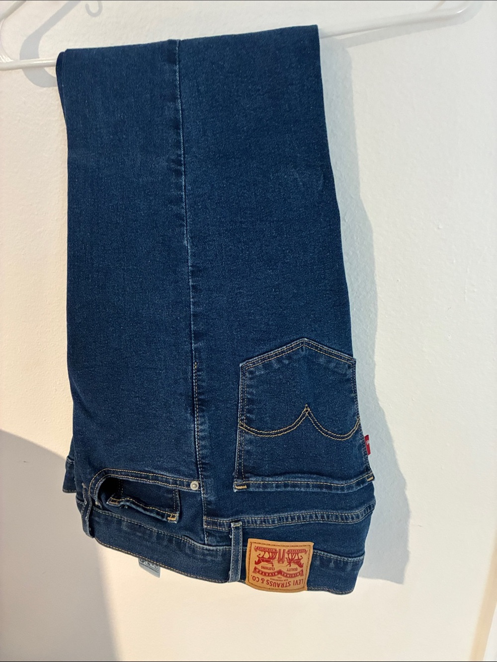 Levi's Navy Blue Slim Straight Denim Jeans
